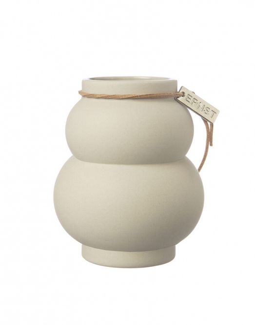 Hovedbilde Ernst Vase stengods beige