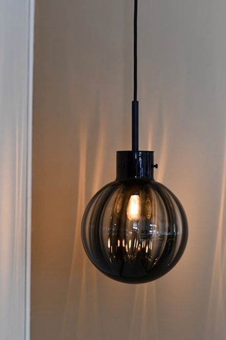 Hovedbilde Lampe Krystallkule Optikk røykgrå