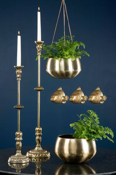 Sk&aring;l Edge b&oslash;rstet messing liten