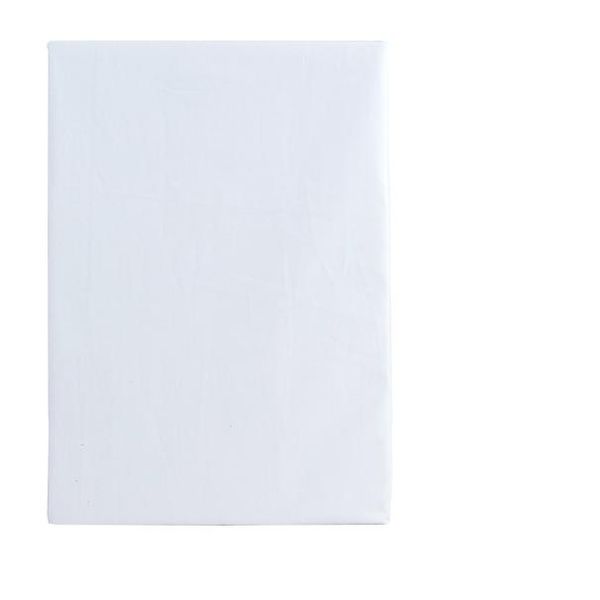 Turiform glatt laken til enkeltseng hvit