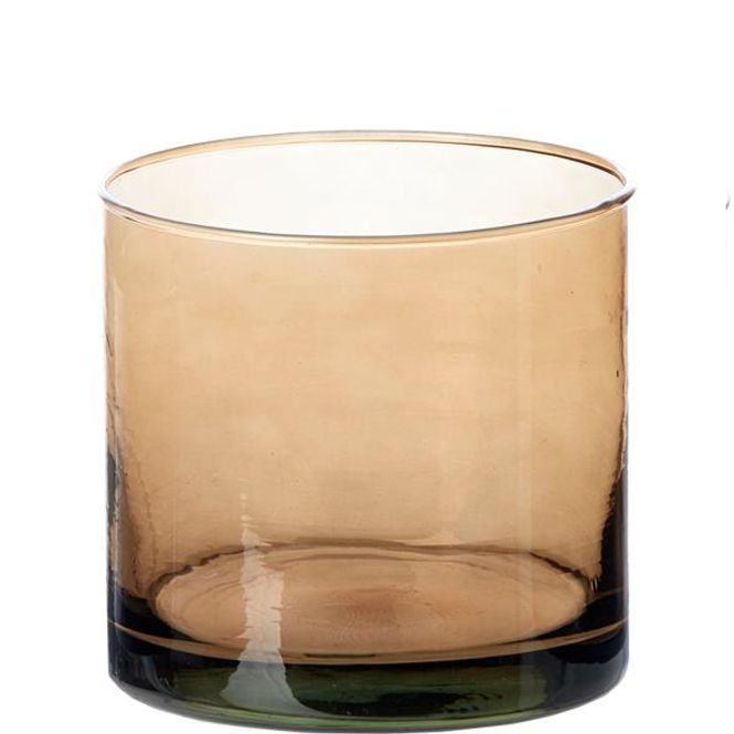 Hovedbilde Valencia glass lyslykt / vase cognac