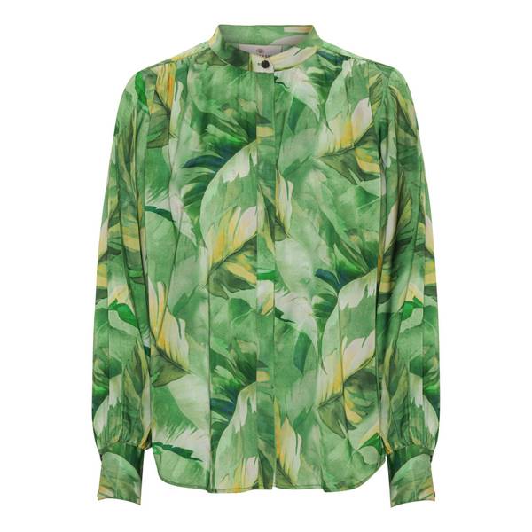 Karmamia Cornelia bluse Jungle grønn