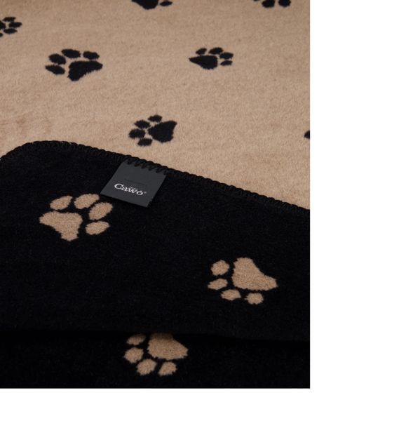 Potetrykk sort. We love dogs pledd, i deilig bomull/ syntet kvalitet